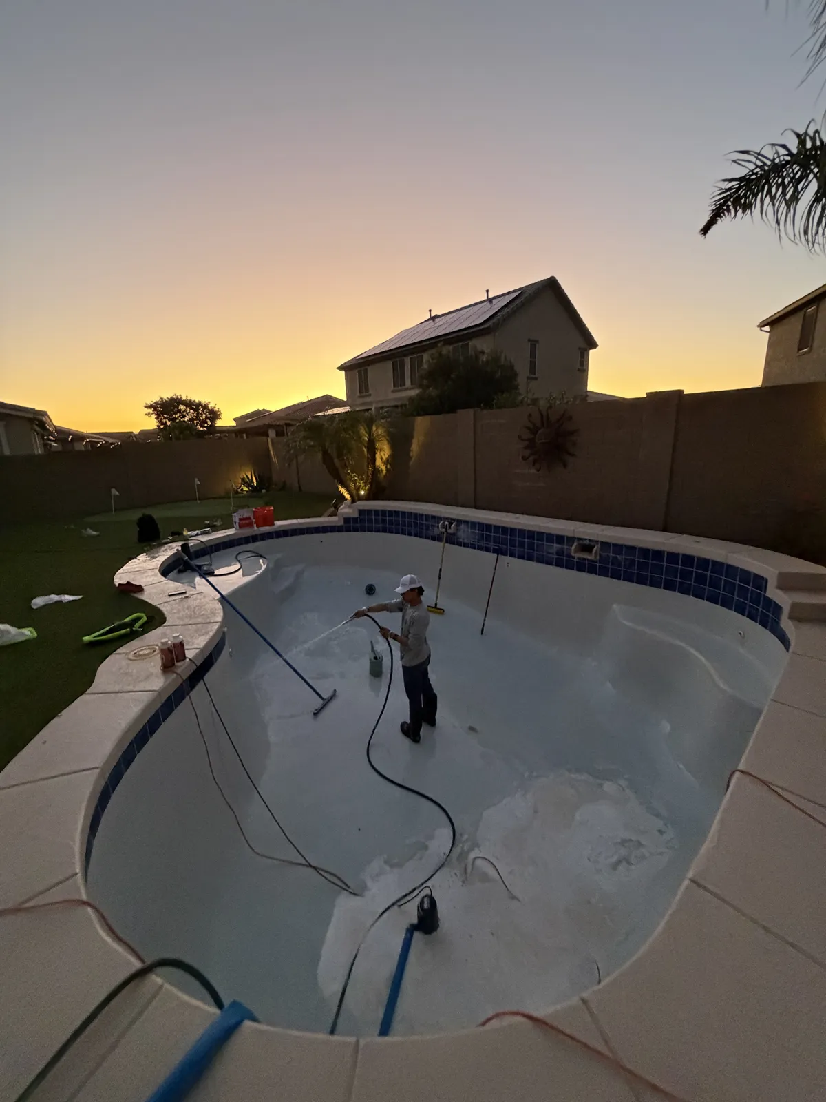 Pool service call inspection in the East Valley
