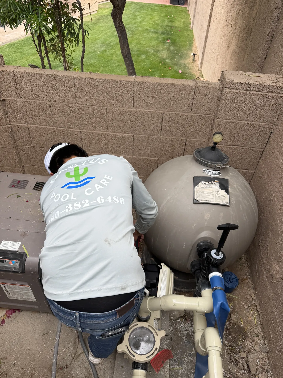 Pool equipment troubleshooting service call in Arizona