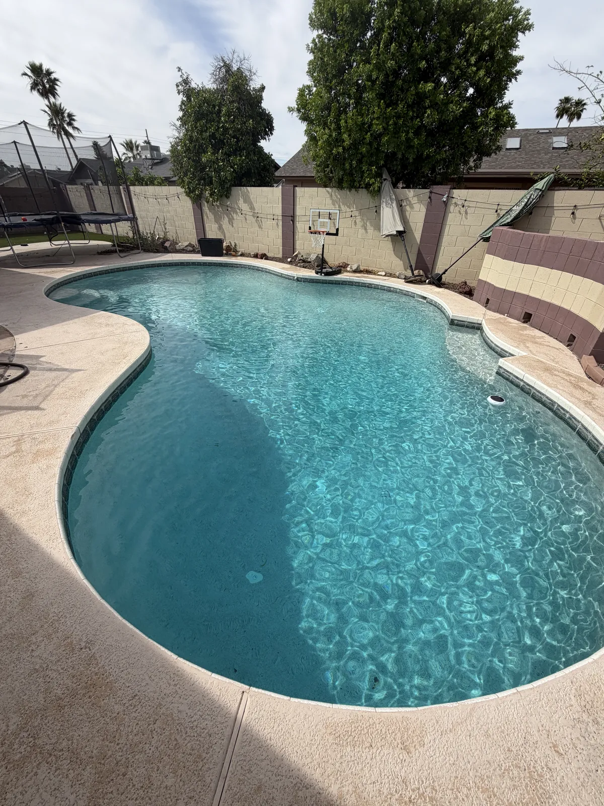 Pool maintenance service in Arizona backyard pool
